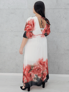 Sukienka Różany Powiew Elegancji Stylowa XL