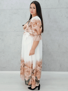 Sukienka Różany Powiew Elegancji Stylowa XL