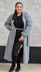 Sukienka Swetrowa z Dekoltem w Serek Stylowa XL