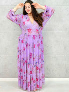 Sukienka "Lawendowy Ogród" Stylowa XL