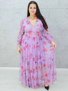 Sukienka "Lawendowy Ogród" Stylowa XL
