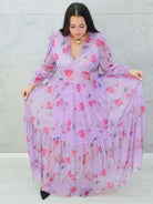 Sukienka "Lawendowy Ogród" Stylowa XL