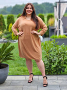 Sukienka basic z długim rękawem Stylowa XL