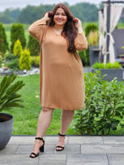 Sukienka basic z długim rękawem Stylowa XL