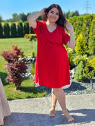 Sukienka basic z wycięciem na ramionach Stylowa XL