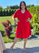 Sukienka basic z wycięciem na ramionach Stylowa XL