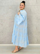 Sukienka bawełniana z haftem Stylowa XL