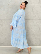 Sukienka bawełniana z haftem Stylowa XL