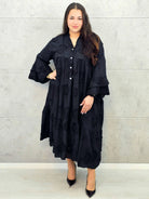 Sukienka bawełniana z haftem Stylowa XL