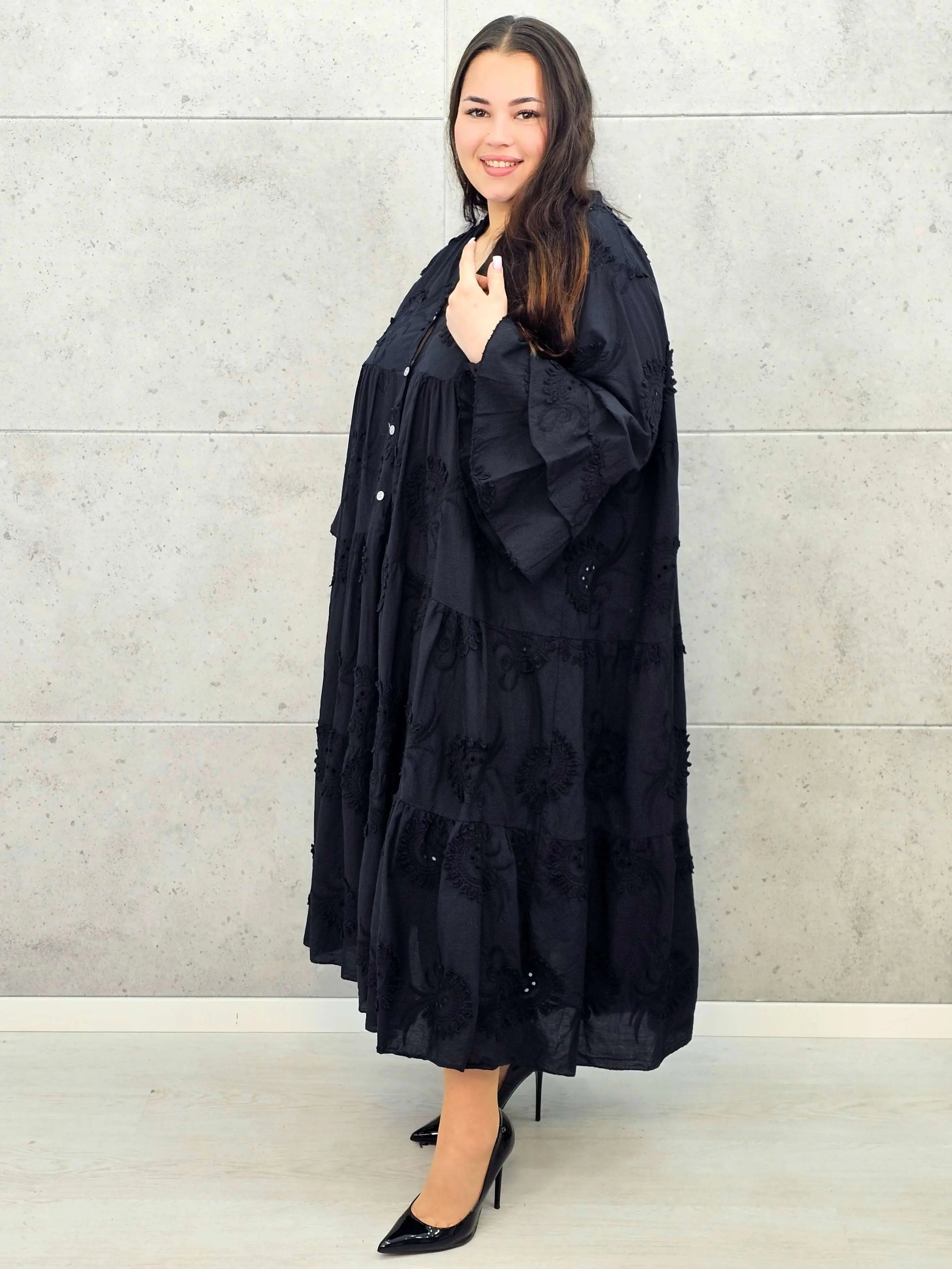 Sukienka bawełniana z haftem Stylowa XL