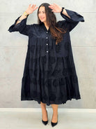 Sukienka bawełniana z haftem Stylowa XL