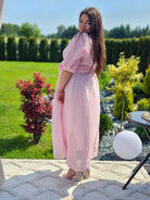 Sukienka bawełniana z kopertowym dekoltem Stylowa XL