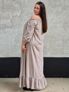 Sukienka długa,  hiszpanka z falbanką - dwa kolory Stylowa XL