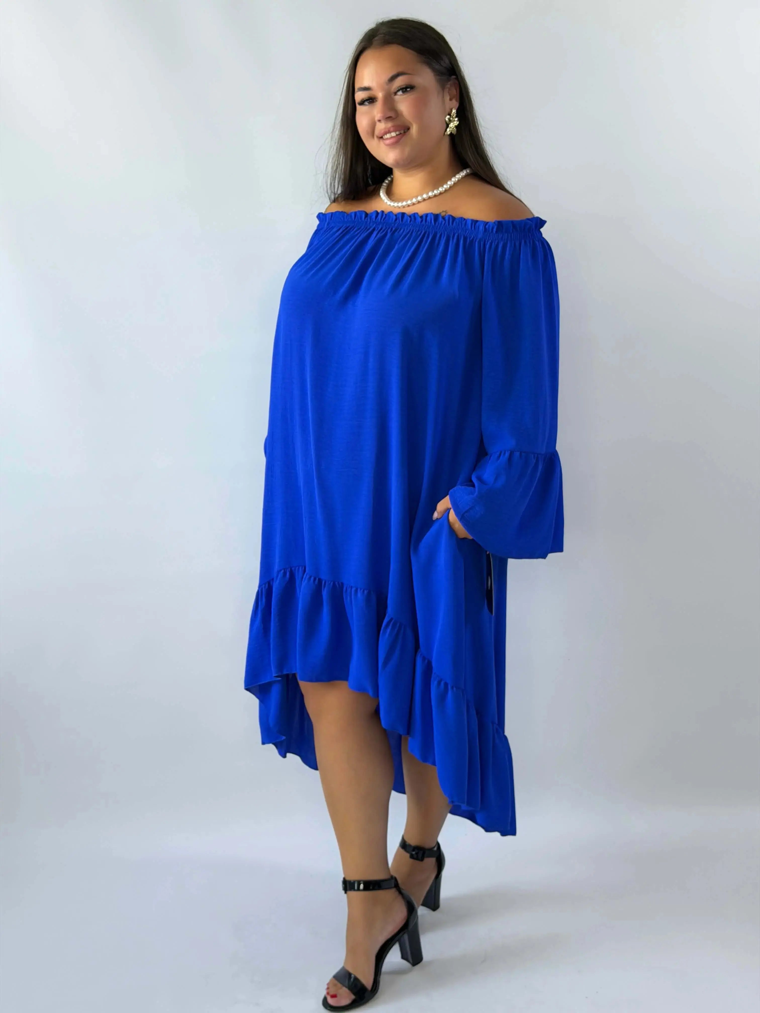 Sukienka hiszpanka Plus Size z falbanami – lekka i kobieca Stylowa XL