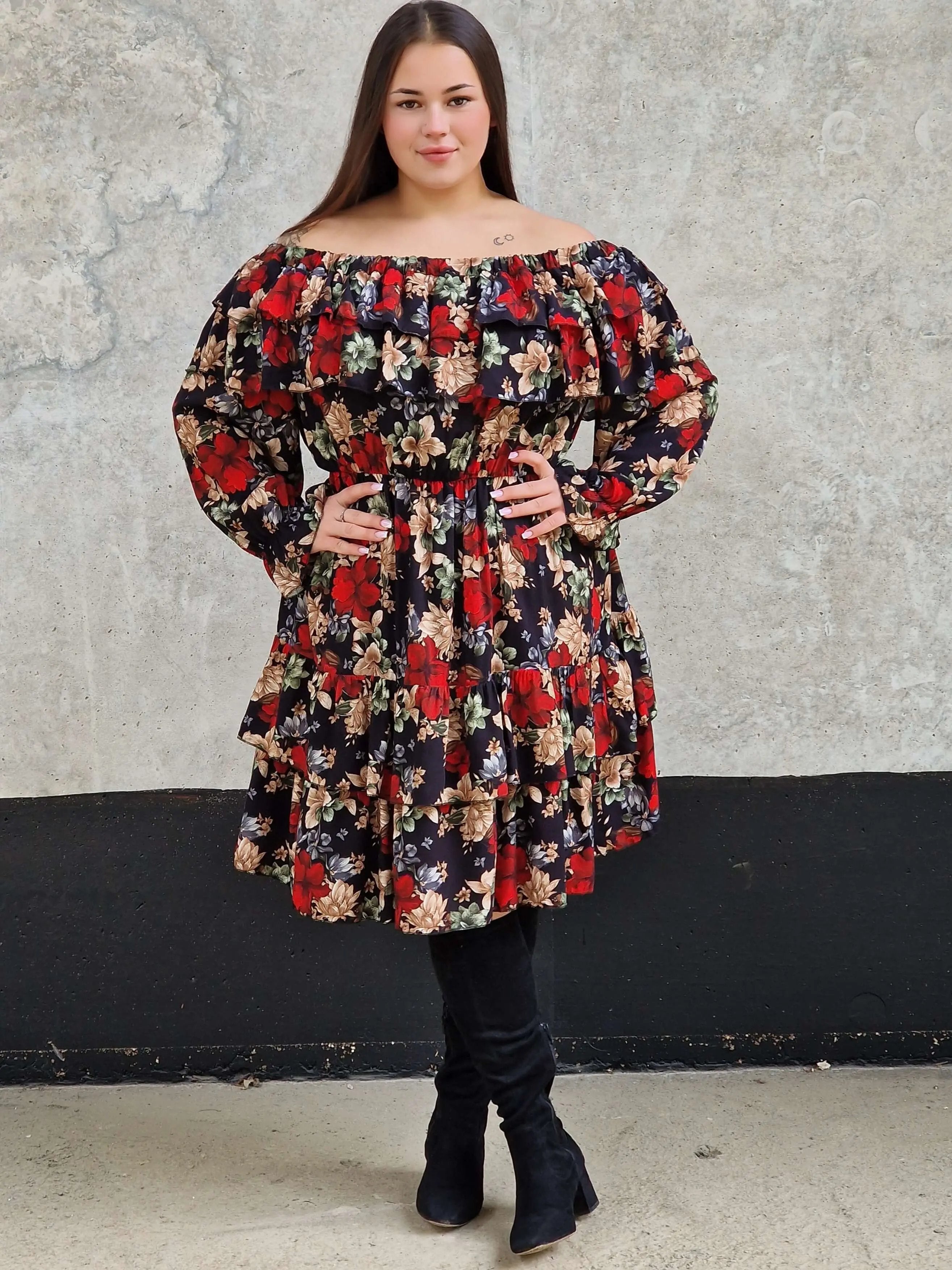 Sukienka hiszpanka Stylowa XL