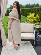 Sukienka hiszpanka midi z falbanami - kilka kolorów Stylowa XL