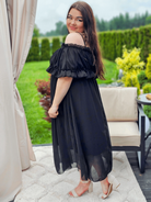 Sukienka hiszpanka midi z falbanami - kilka kolorów Stylowa XL