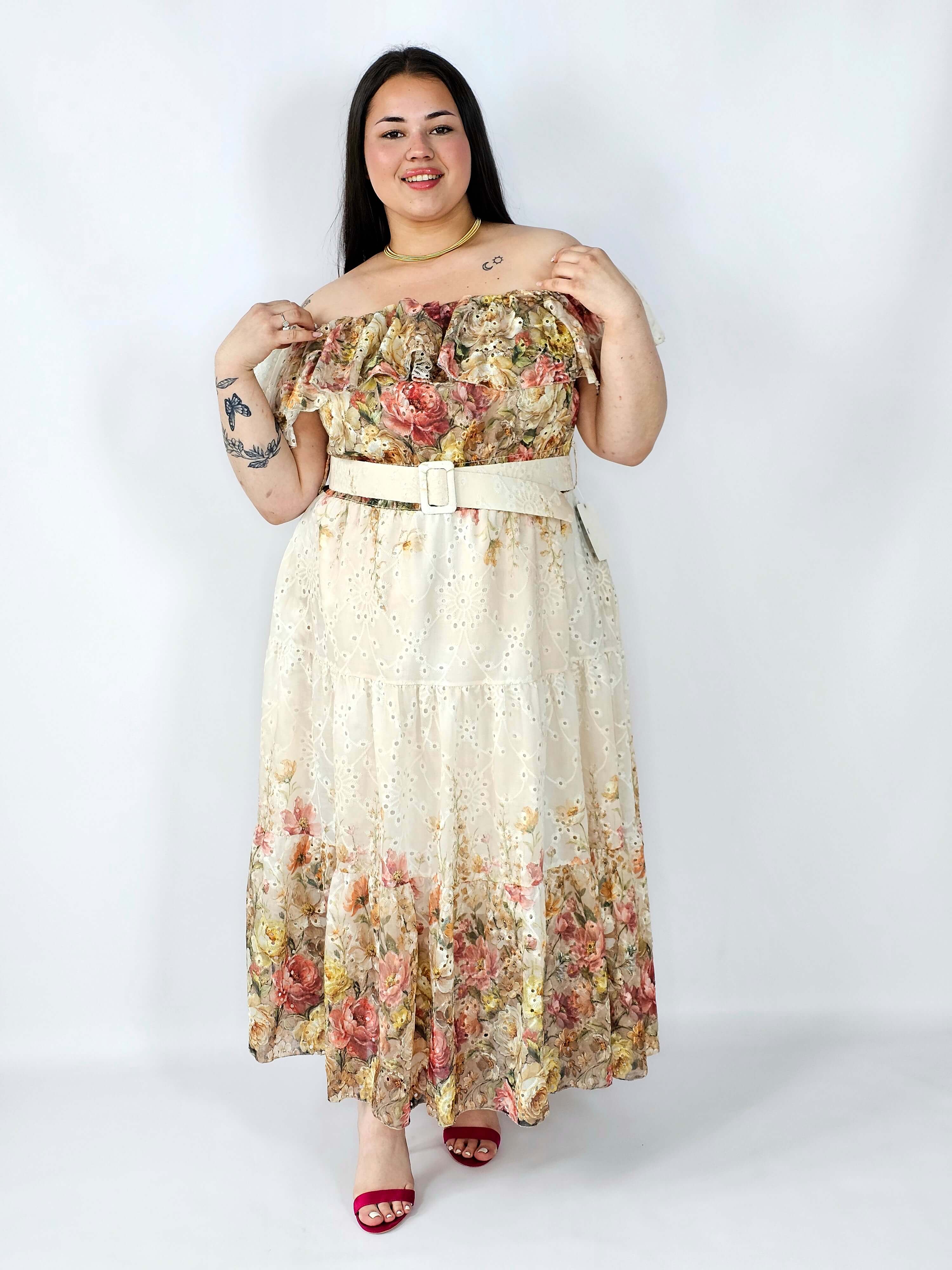 Sukienka hiszpanka plus size haftowana – romantyczna lekkość i styl XXL Stylowa XL