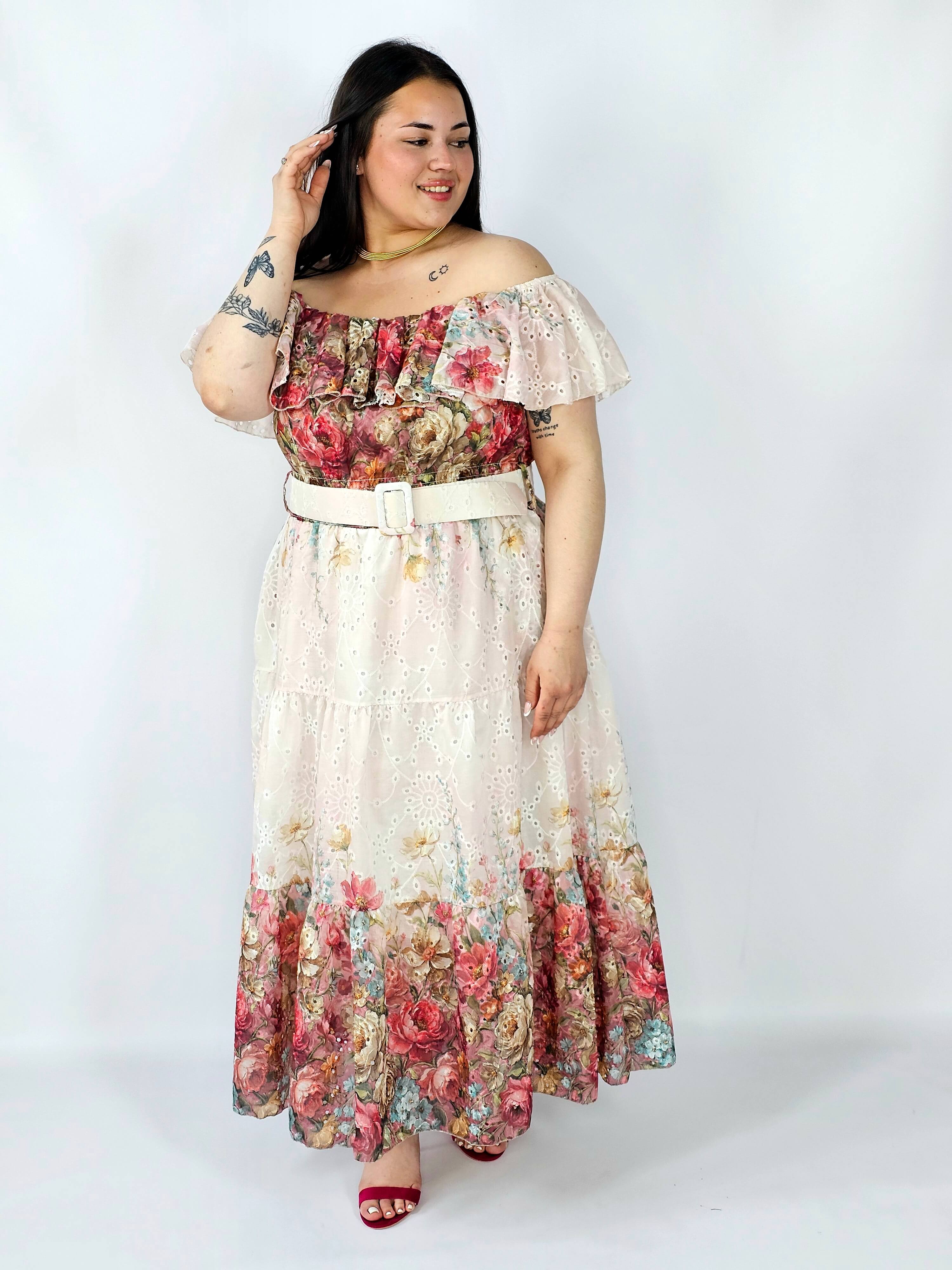 Sukienka hiszpanka plus size haftowana – romantyczna lekkość i styl XXL Stylowa XL