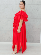 Sukienka hiszpanka z falbaną Stylowa XL