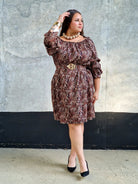 Sukienka hiszpanka z marszczonym rękawem Stylowa XL