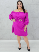 Sukienka hiszpanka z paskiem. Stylowa XL