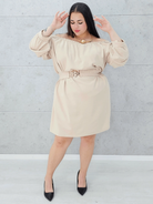 Sukienka hiszpanka z paskiem. Stylowa XL