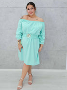 Sukienka hiszpanka z paskiem. Stylowa XL