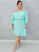 Sukienka hiszpanka z paskiem. Stylowa XL