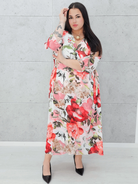 Sukienka kopertowa w kwiaty Stylowa XL