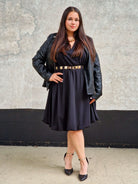 Sukienka kopertowa z efektem bombki- moda Plus Size Stylowa XL