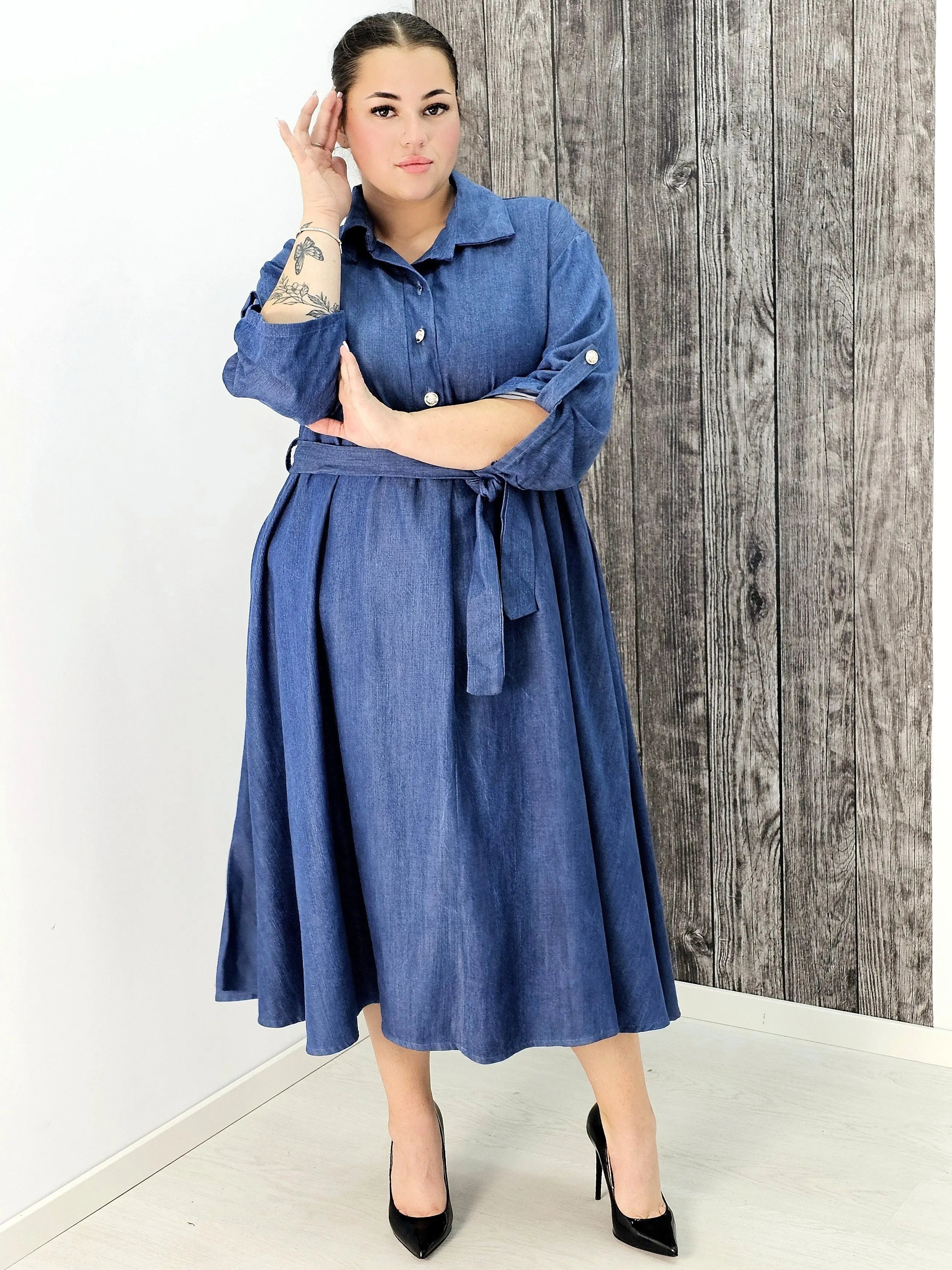 Sukienka koszulowa plus size – stylowa, wygodna i idealna na każdą okazję Stylowa XL