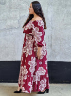 Sukienka maxi hiszpanka z rozcięciem Stylowa XL