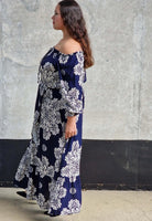 Sukienka maxi hiszpanka z rozcięciem Stylowa XL