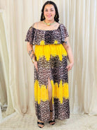 Sukienka maxi w stylu boho z wzorem zwierzęcym - w kilku kolorach Stylowa XL