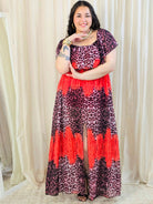 Sukienka maxi w stylu boho z wzorem zwierzęcym - w kilku kolorach Stylowa XL