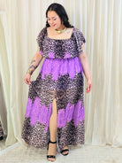 Sukienka maxi w stylu boho z wzorem zwierzęcym - w kilku kolorach Stylowa XL