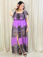 Sukienka maxi w stylu boho z wzorem zwierzęcym - w kilku kolorach Stylowa XL