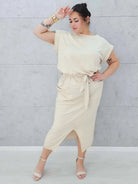 Sukienka maxi z kieszeniami Stylowa XL