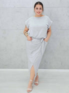 Sukienka maxi z kieszeniami Stylowa XL