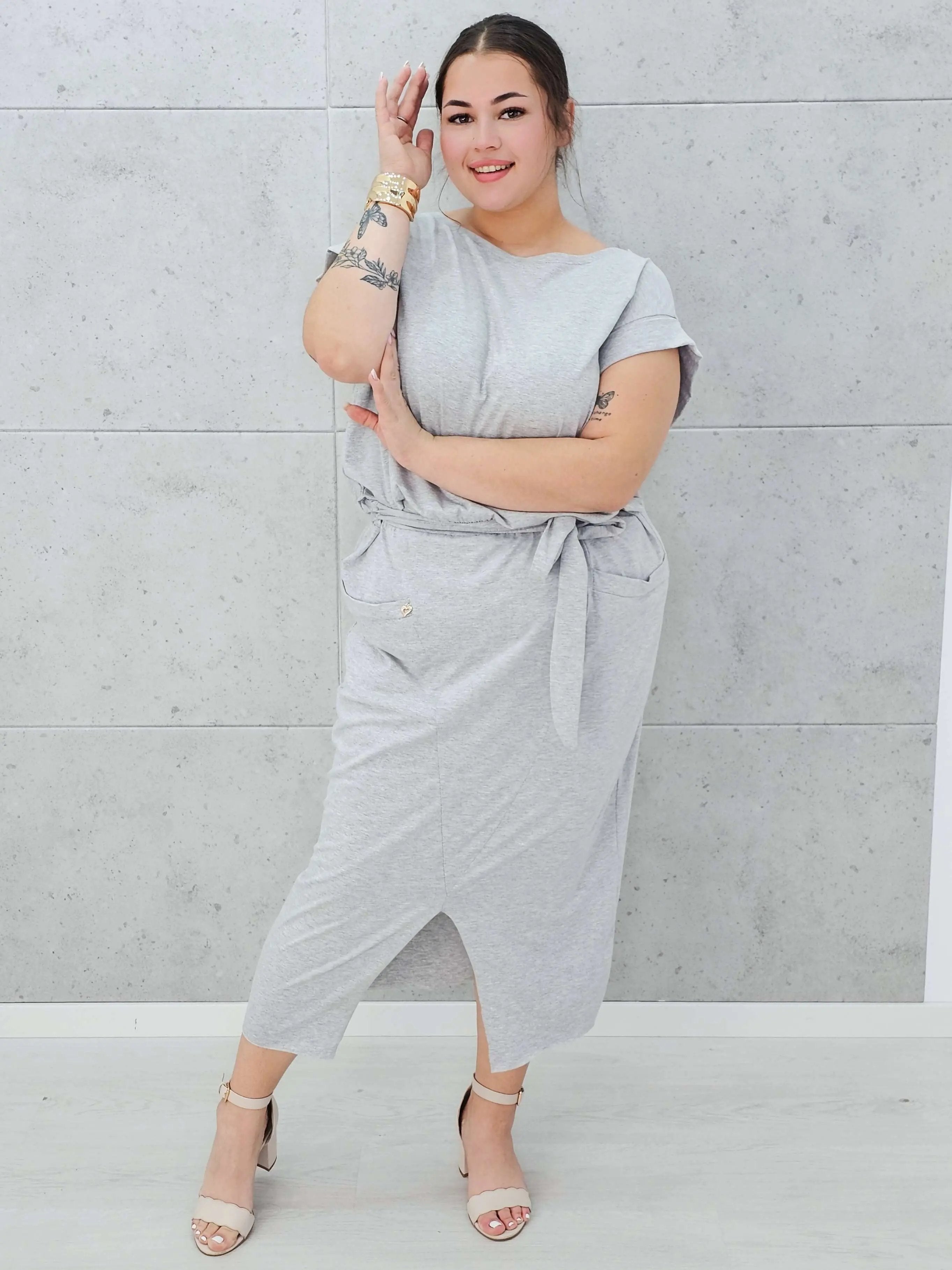 Sukienka maxi z kieszeniami Stylowa XL