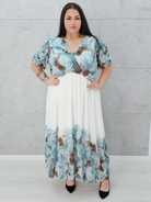 Sukienka maxi z różanym printem Stylowa XL