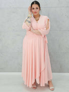 Sukienka maxi z wiązaniem Stylowa XL