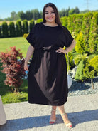 Sukienka midi z bawełny Stylowa XL