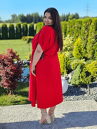 Sukienka midi z bawełny Stylowa XL