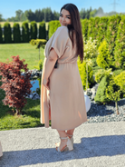 Sukienka midi z bawełny Stylowa XL