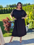 Sukienka midi z bawełny Stylowa XL