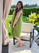 Sukienka odcinana pod biustem dołem ozdobne guziczki w kilku kolorach Stylowa XL