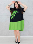 Sukienka oversize z motywem kwiatowym  moda dla kobiet plus size Stylowa XL