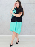 Sukienka oversize z motywem kwiatowym  moda dla kobiet plus size Stylowa XL